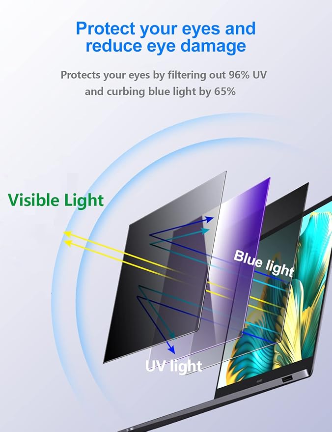 JEAPKA Laptop Privacy Screen Filters 15.6 Inch 16:9 Aspect Privacy Filter for 15.6 Inch