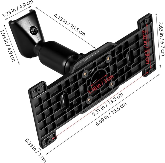 iplusmile Universal Dash Cam Mirror Mount Kit with Back Plate Panel, Aluminum Rear View Camera Bracket Holder for 5.5"-12" Streaming Car DVR, Anti-Shake OEM Look Replacement