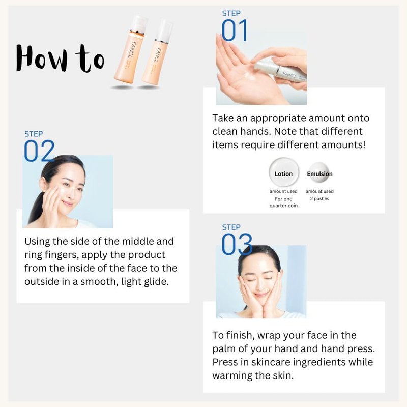 FANCL Enrich+ Emulsion II – Japanese Anti-Aging Moisturizer with Niacinamide, Preservative-Free Hydrating Milk for Firmness & Elasticity