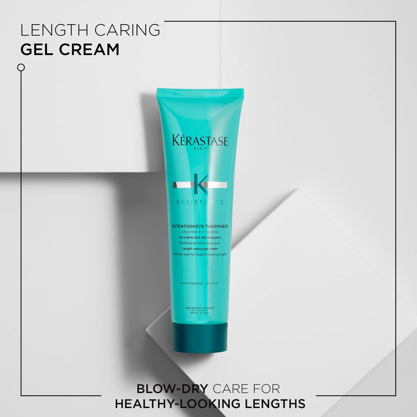 KERASTASE Resisitance Extentioniste Thermique - Heat Protecting Leave In Cream, Strengthens and Prevents Damage, Seals Split Ends