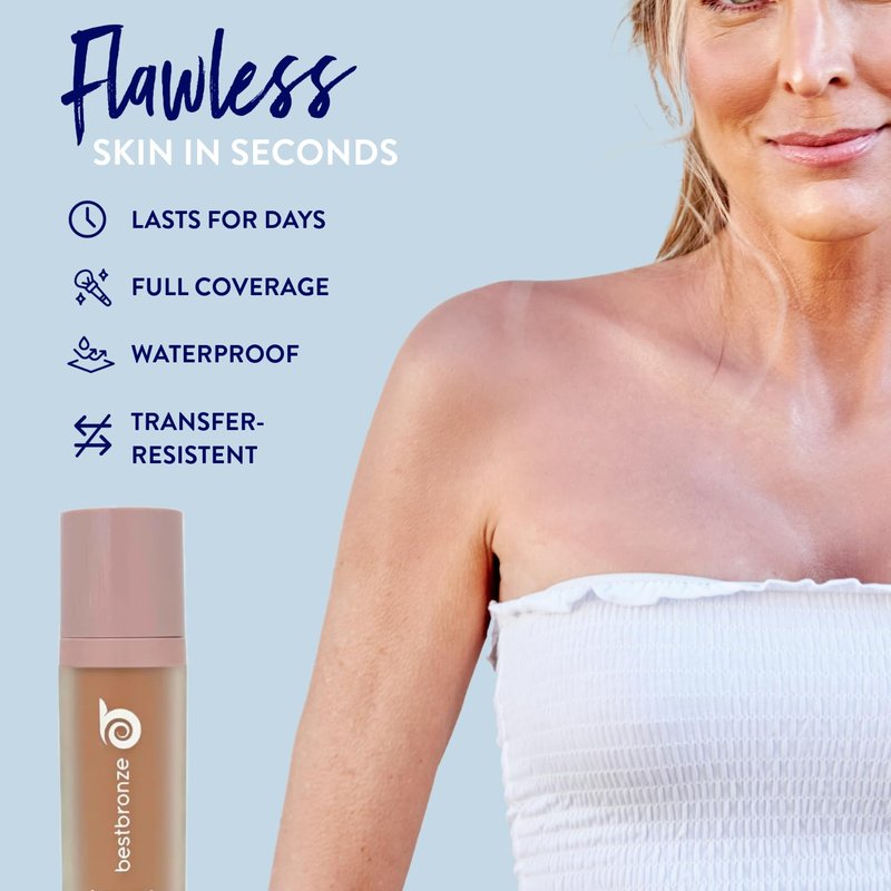 Best Bronze Bombshell Body Makeup - Tattoo Cover Up Makeup & Body Foundation Waterproof - Tattoo Concealer Waterproof for Scars, Varicose Veins Cover Up & Leg Foundation (N4.5 Fair Beige Neutral)