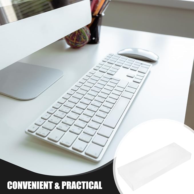 DOITOOL Keyboard Protective Case Dust Hood Transparent Cover for Household Keyboards 18.89X7.08X1.96In Protects against Dust Water Pets and Spills