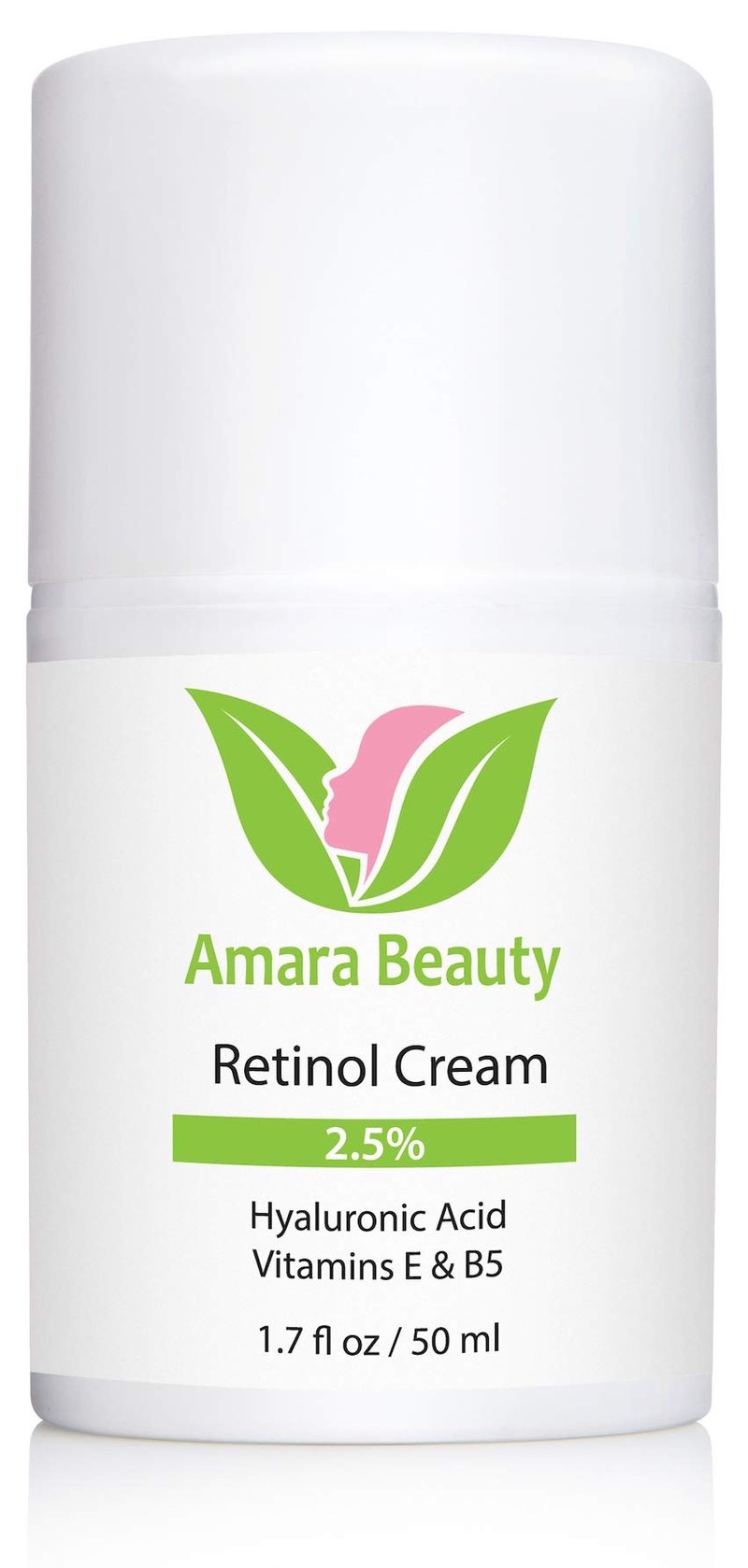 Retinol Cream for Face 2.5% with Hyaluronic Acid & Vitamins E & B5, 1.7 fl. oz.