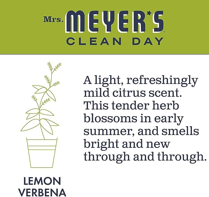 Mrs. Meyer's Tub and Tile Cleaner, Lemon Verbena - (Case of 6 - 33 fl oz)