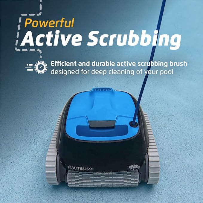Dolphin Nautilus CC Automatic Robotic Pool Vacuum Cleaner Includes Ultra-Fine Filters for an Ultimate Clean, Ideal for In-Ground Pools up to 33 FT in Length