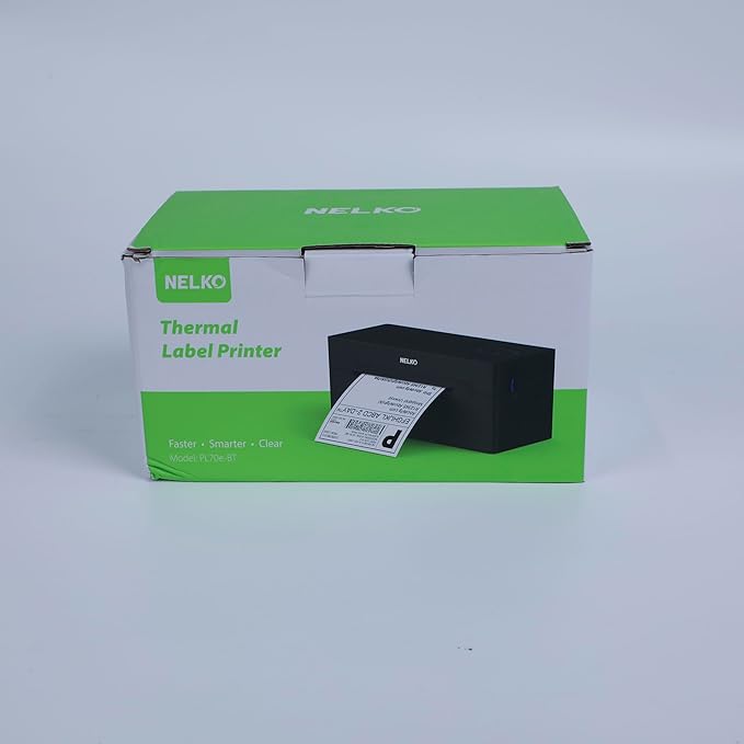 Nelko Bluetooth Thermal Shipping Label Printer, Wireless 4x6 Shipping Label Printer for Shipping Packages, Support Android, iPhone and Windows, Widely Used for Amazon, Shopify (Pink)