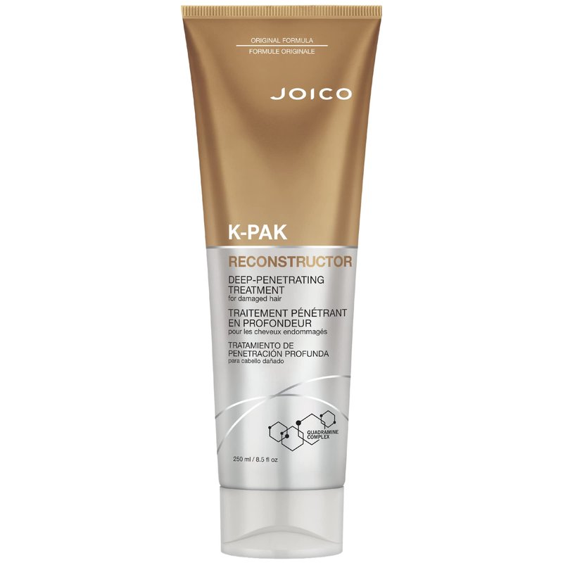 Joico K-PAK Reconstructor Deep-Penetrating Treatment | For Damaged Hair | Repair & Strengthen Strands | Rebuild & Fortify Damaged Hair | Improve Elasticity | With Keratin & Arginine | 8.5 Fl Oz