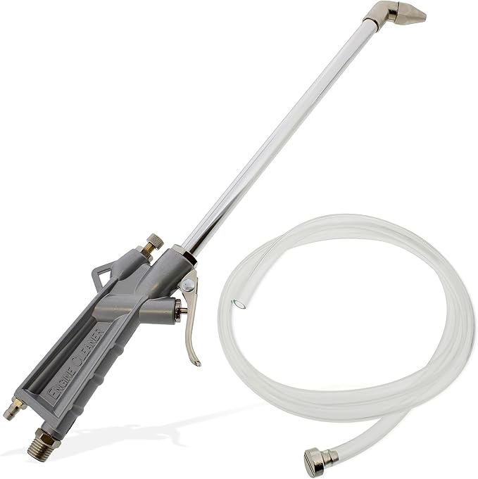 ABN Engine Cleaning Gun with 4ft Siphon Hose, Siphon Spray Gun Cleaning Kit â Car Engine Cleaner Degreaser Tool