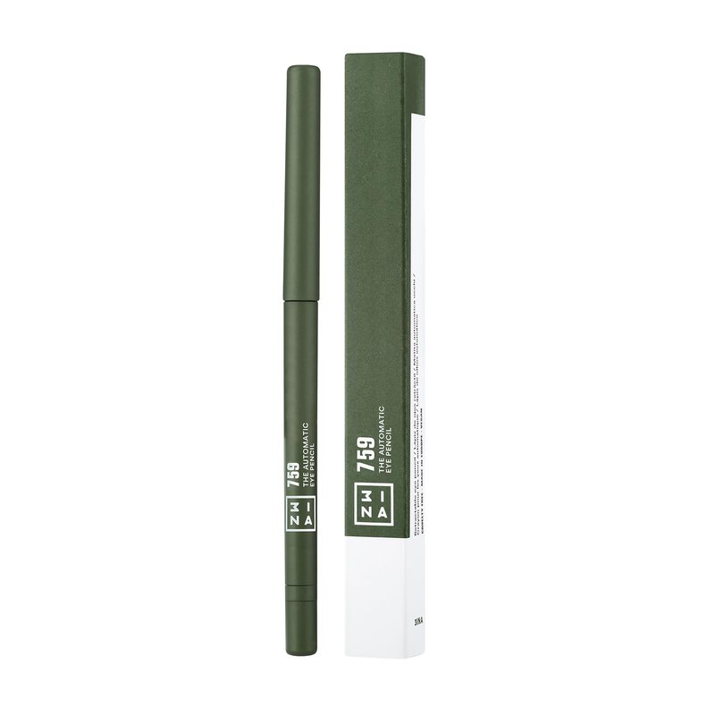 3INA The 24H Automatic Eye Pencil - Highly Pigmented Eyeliner Pencil - 24-Hour Wear Eye Makeup - Retractable with Built-In Sharpener - 759-0.011 oz