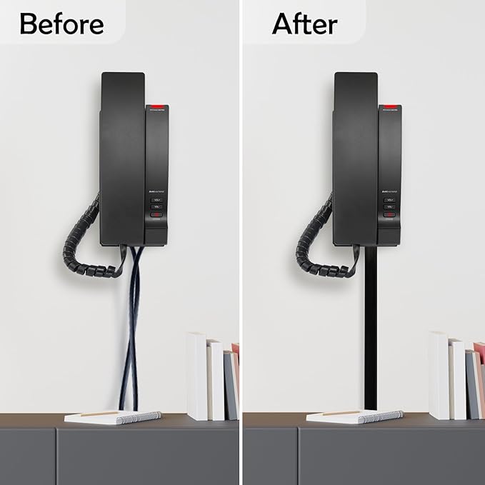 TV Cord Hider – Flexible Wall Cord Cover Slim Design Silicone Cable Raceway - Self Adhesive, Cut to Size Design for Hiding Wires on Wall - Clean Home Setup Cable Concealment (Black, 6 Feet)