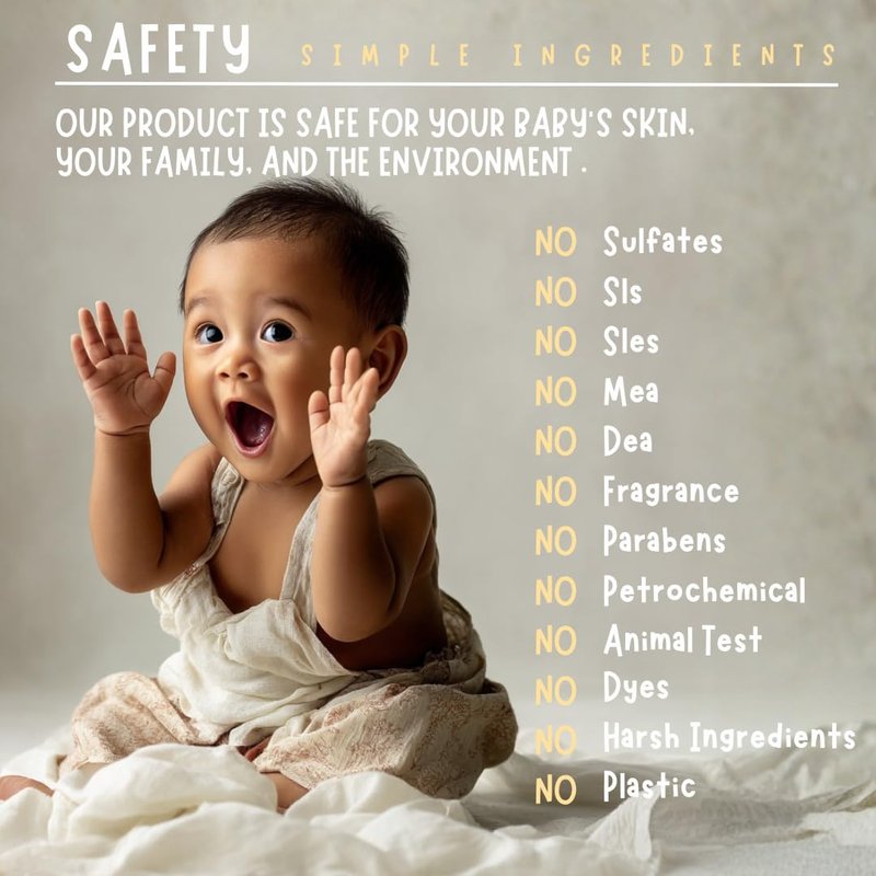 Fragrance-Free Baby Bar Soap - Unscented Natural Soap for Sensitive Skin | Organic, Gentle Formula | 7 Bars (3.5 oz Each)
