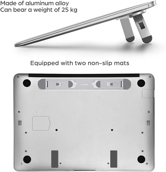 nediea Laptop Stand for Desk,Laptop Cooling Stand,Keyboard Riser, Ergonomic Laptops Elevator for Desk, Laptops Riser Compatible with MacBook Air Pro, with Dell, with HP, More 10-15.6” Computer