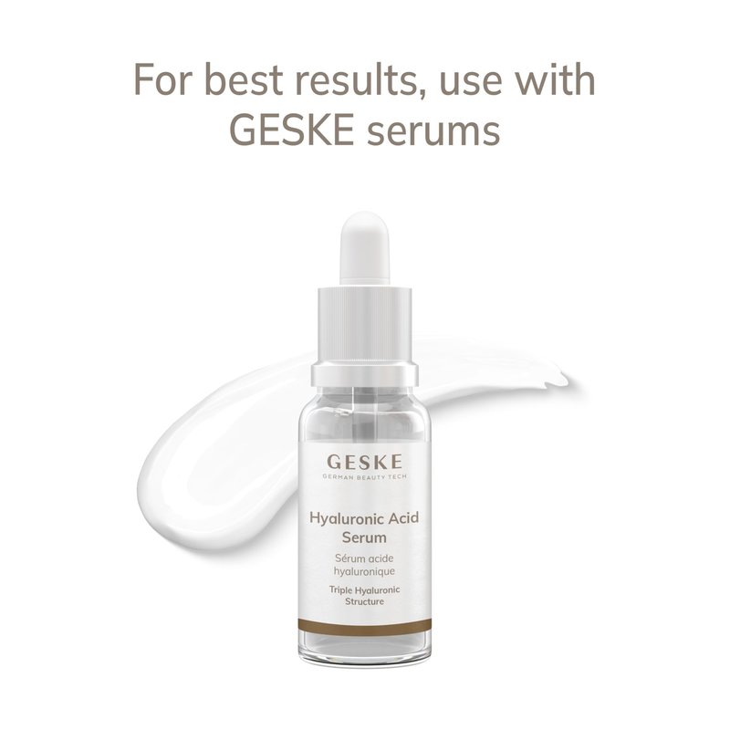 GESKE SmartAppGuided™ Cool & Warm Eye & Face Massager | 7 in 1 | Multi Massager | Face & Neck | Battery-free Cooling & Warming | Firms, Relaxes & De-Puffs Skin | Eye-Nose Area Targeted Design
