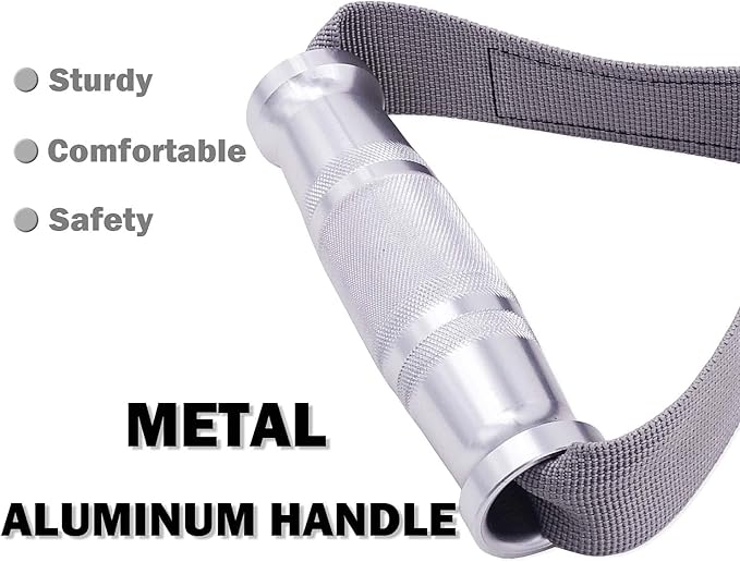J Bryant Fitness Metal Gym Handles for Cable Machine Attachment Heavy Duty Aluminum Alloy Handle Grips Durable Workout Handles for Resistance Bands Pulley LAT Pulldown System