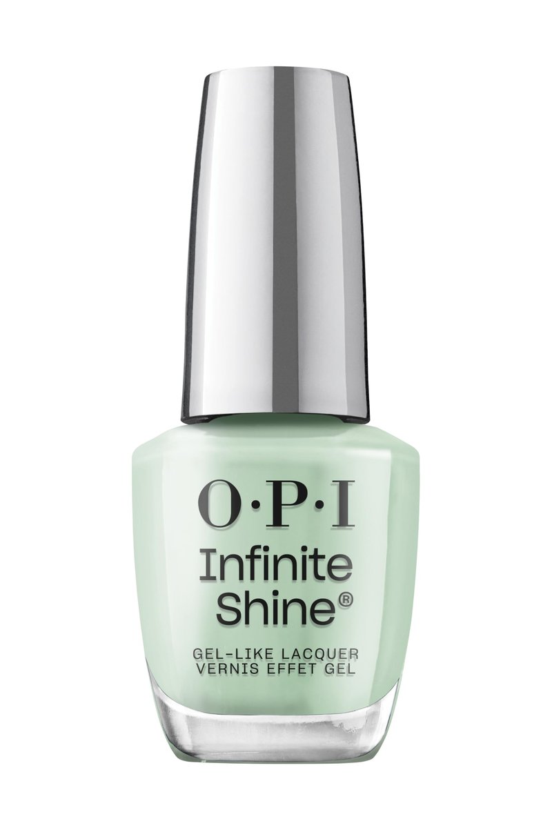 OPI Infinite Shine In Mint Condition | Opaque Soft Green Crème Long Wear Gel Like Nail Polish | Vegan, Long Lasting, Streak Free