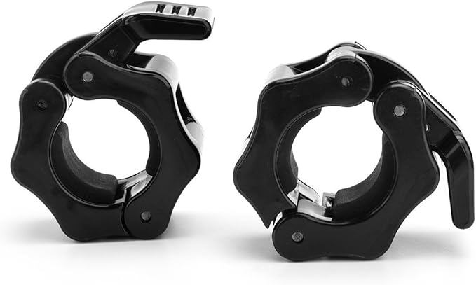 Vmoss 1 inch Barbell Collar Weight Lifting Barbell Clamps Quick Release Dumbbell Collars Locking Collar for Workout Home Gym Training
