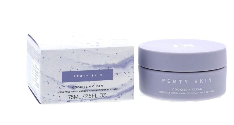 Fenty Skin Cookies N Clean Whipped Clay Pore Detox Face Mask with Salicylic Acid + Charcoal 2.5 oz/ 75 mL