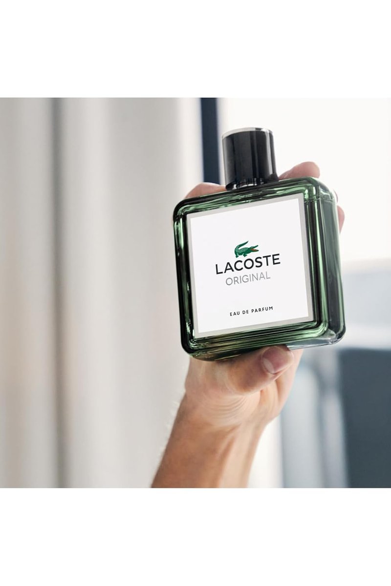 Lacoste Original Eau de Parfum for Men - Fougere Woody Ambery Scent | 3.3 Fl Oz
