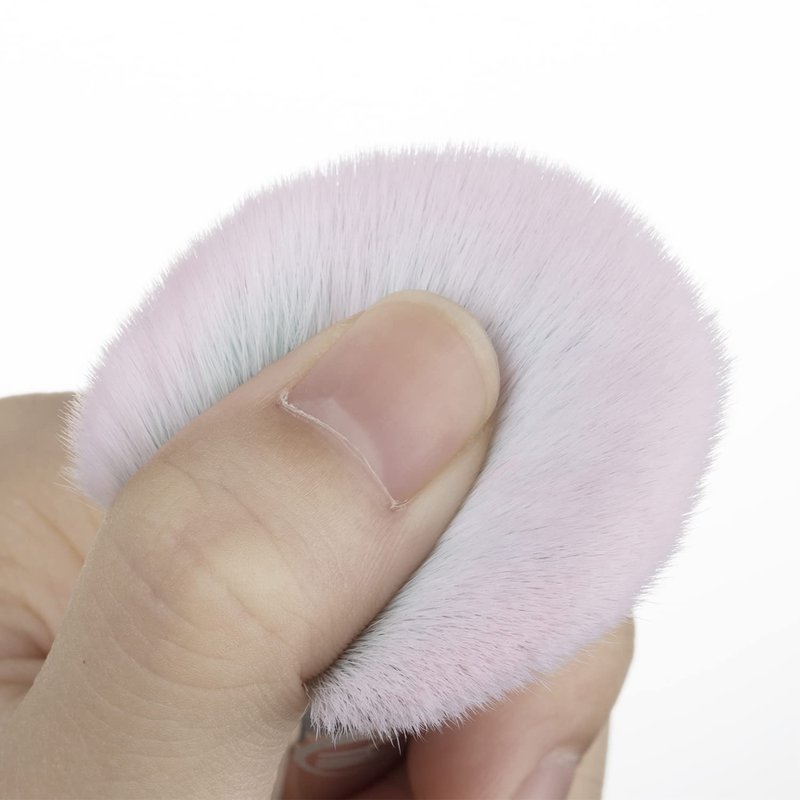 Pink Blue Gradient Makeup Brushes Set - 18 Soft Synthetic Fiber Brushes & Sponges for Beginners | Perfect Gift for Valentine's Day & Christmas