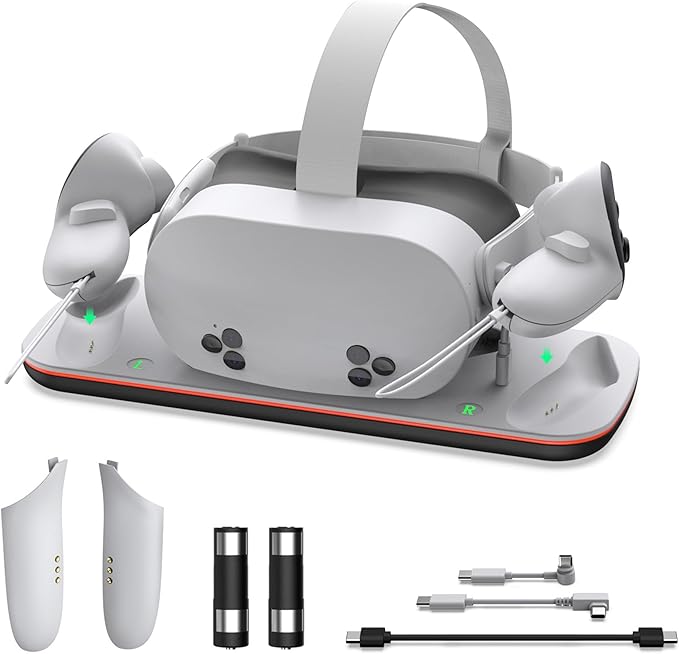Quest 3 Charging Dock, Charge Station for Quest3 & Quest 3S