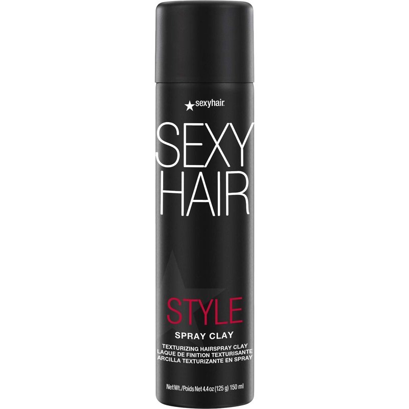 Texturizing Hairspray Clay - SexyHair Style Spray for All Hair Types | Matte Finish, 4.4 Oz