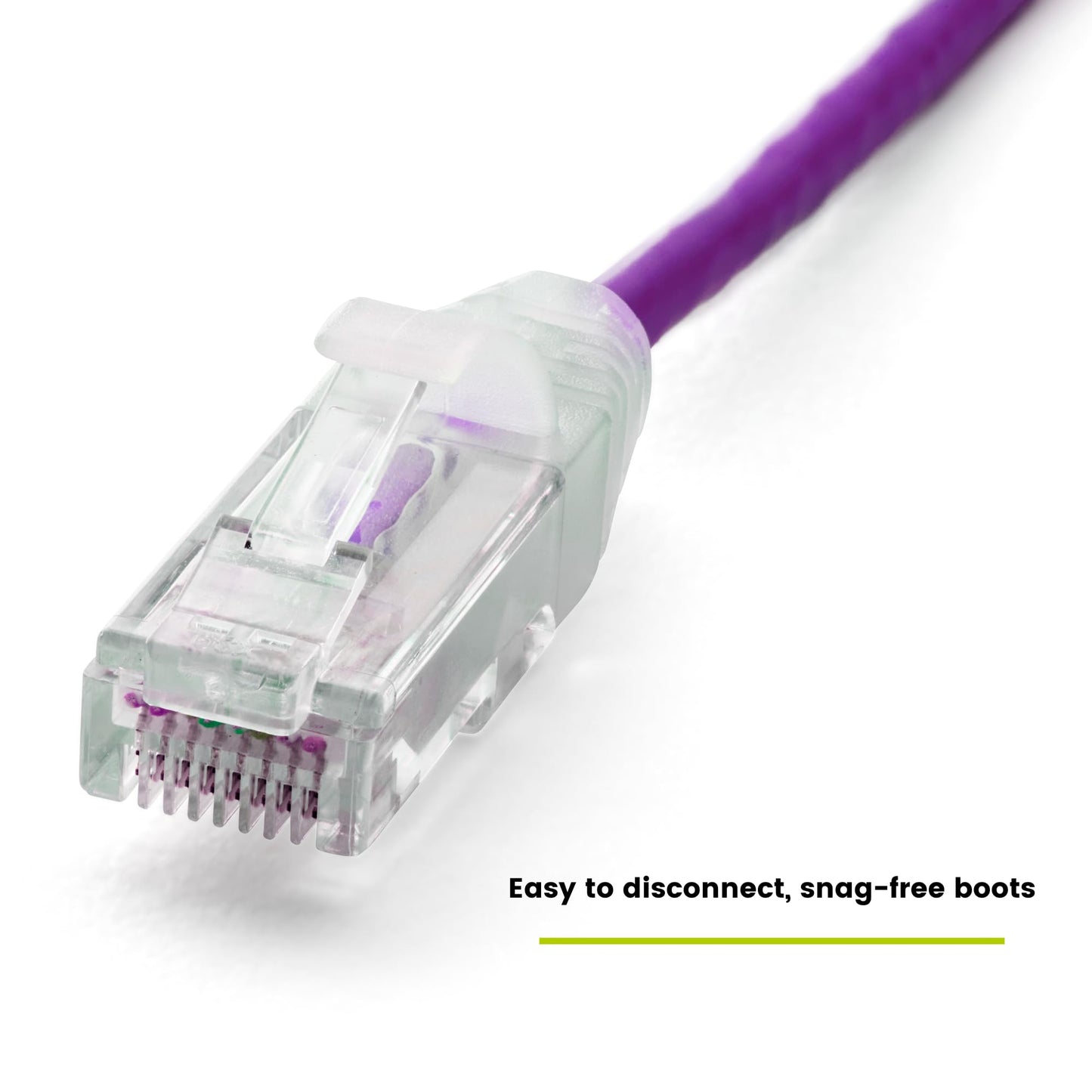 TRUECABLE Cat6 Component Rated Patch Cable, Unshielded (U/UTP), 5ft, Purple, 28AWG Stranded Pure Copper, Snagless 10G High-Speed Ethernet Cable, PoE++ 4PPoE 100W, UL Listed, RoHS-3, 1 Pack