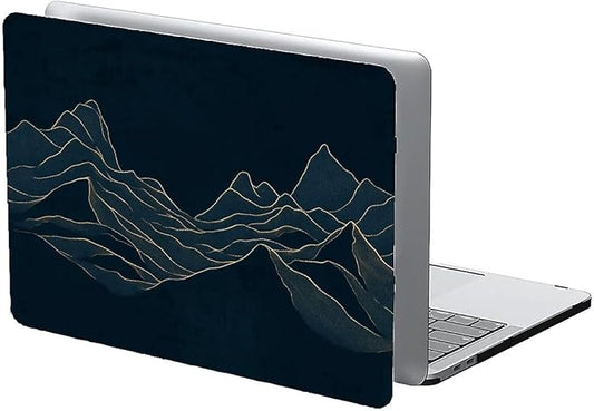 COTAIL Compatible with MacBook Air 13.3 13.6 Inch Case 2022 2021 2020 2019 Plastic Hard Shell Case Cover,13.3 Air (A1932/A2179/A2337), Dark Mountains
