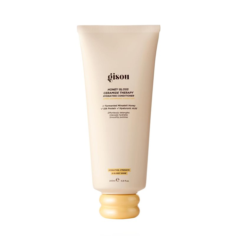 Gisou Honey Gloss Hydrating Conditioner - Smooth & Detangle with Mirsalehi Honey & Ceramides | 6.8 Fl Oz