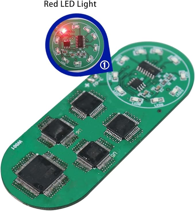 Yidab Soldering Practice Kit DIY Circular Red LED SMD Circuit Kit Learn Soldering Kit For Beginners