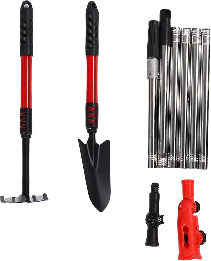 Multi Angle Gutter Cleaning Tool with Extension Pole, High Efficiency Gutter Cleaner Scoop Kit for Leaves Removal