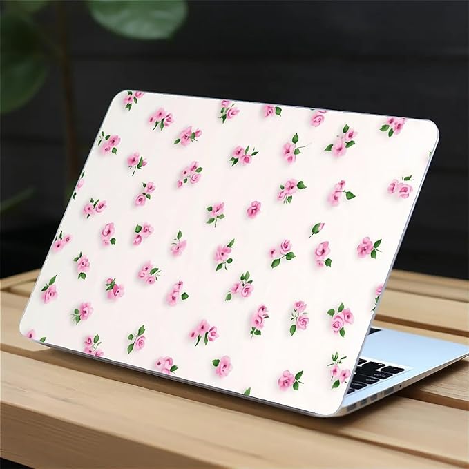COTAIL Compatible with MacBook Air 13.3 13.6 Inch Case 2022 2021 2020 2019 Plastic Hard Shell Case Cover,13.3 Air (A1932/A2179/A2337), Pink Rose