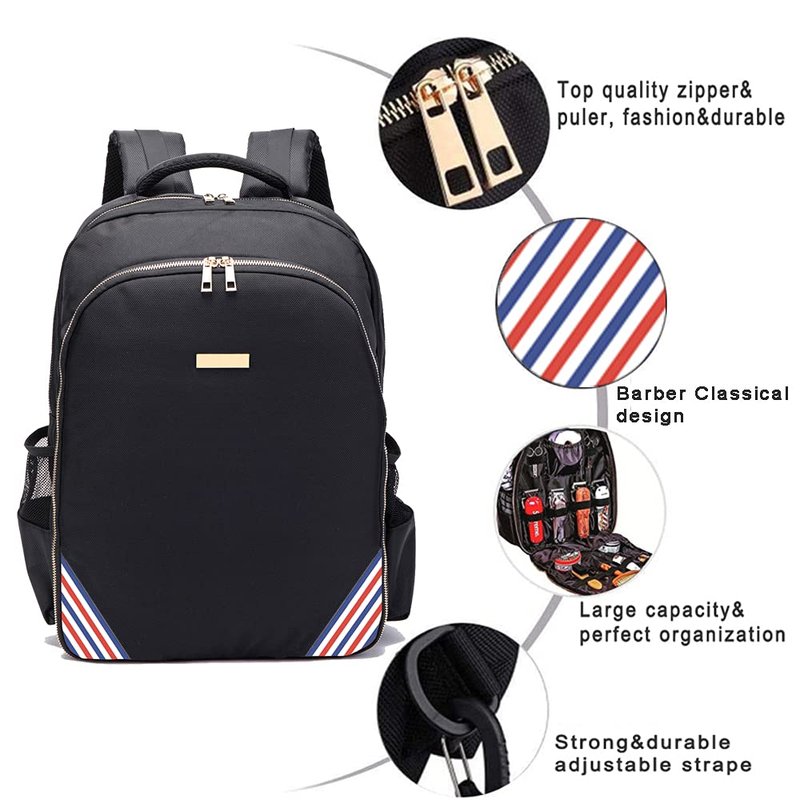 Large Bag Backpack for Barbers Clipper and Supplies Man Bookbag for Hairstylist