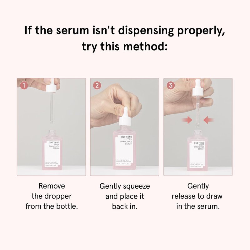 ONE THING PDRN Bakuchiol Serum, Daily Moisturizing Face Serum for Plump and Smooth Skin, Inner Moisture, Hydrating, Revitalizing 1.69 fl oz