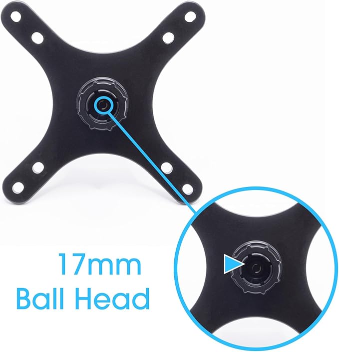 Kado Portable Monitor Stand Adapter 17mm Ball Head to 100x100mm 75x75mm