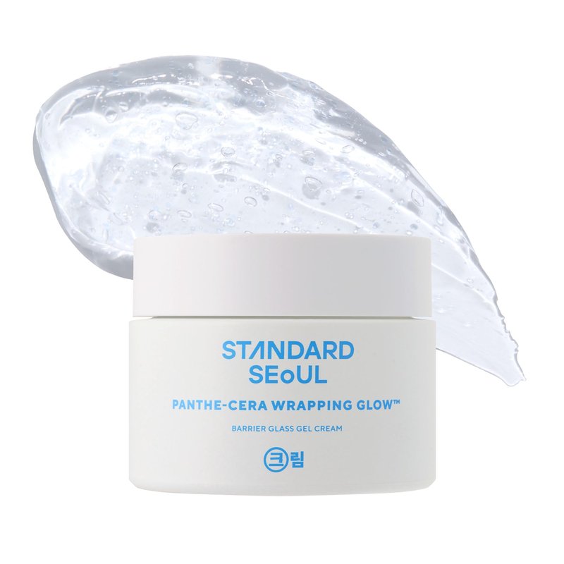Standard Seoul Barrier Glass Gel Moisturizer – Instantly Soothes & Hydrates, Lightweight Gel Cream for Sensitive Skin, Panthenol & 5 Ceramides, Glass-Skin Finish, 50ml