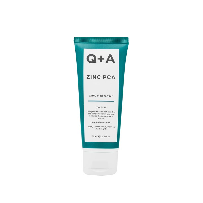 Q+A Zinc PCA Daily Moisturizer (75ml), Hydrating Moisturizer Face Cream for Oily and Blemish-Prone Skin, with Niacinamide and Ginseng, Oil Control and Pore Minimising, Fragrance Free Skincare