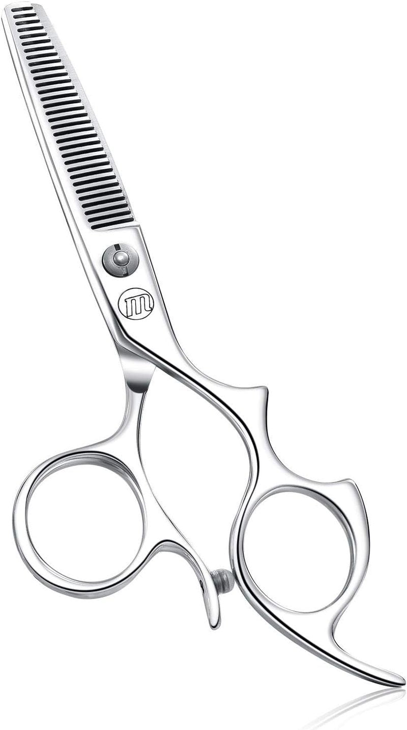 Moontay Hair Cutting Shears - 5.5" Professional Barber Scissors | 440C Japanese Stainless Steel, Large Finger Holes