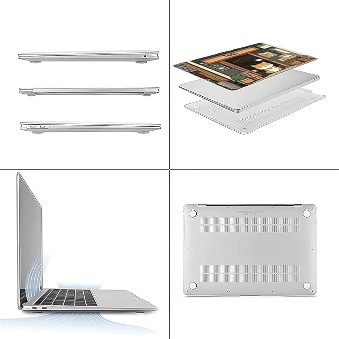 COTAIL Compatible with MacBook Air 13.3 13.6 Inch Case 2022 2021 2020 2019 Plastic Hard Shell Case Cover,13.3 Pro(A1706/A1708/A1989/A2159/A2289/A2338), A Cute Shiba