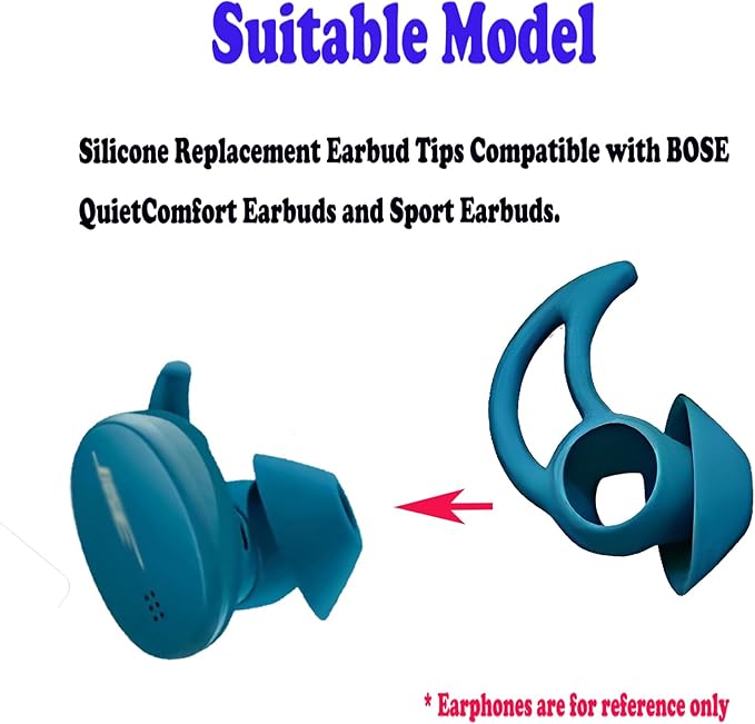 CYADCI 3 Pairs Large Earbud Tips Compatible with Bose QuietComfort and Sport Earbuds