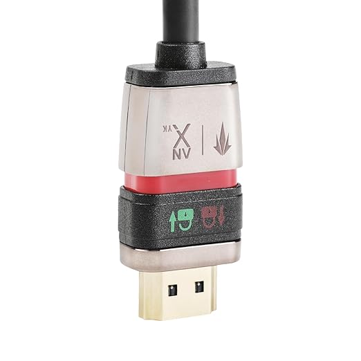 LANZYKU Locking HDMI Cable for Camera Monitor, Self-Locking HDMI 2.0 Cord 4K60Hz, Secure HDMI Connection No Cage Needed, Compatible with DSLR, SmallHD, Atomos, Video Rig-0.5M/1.6FT