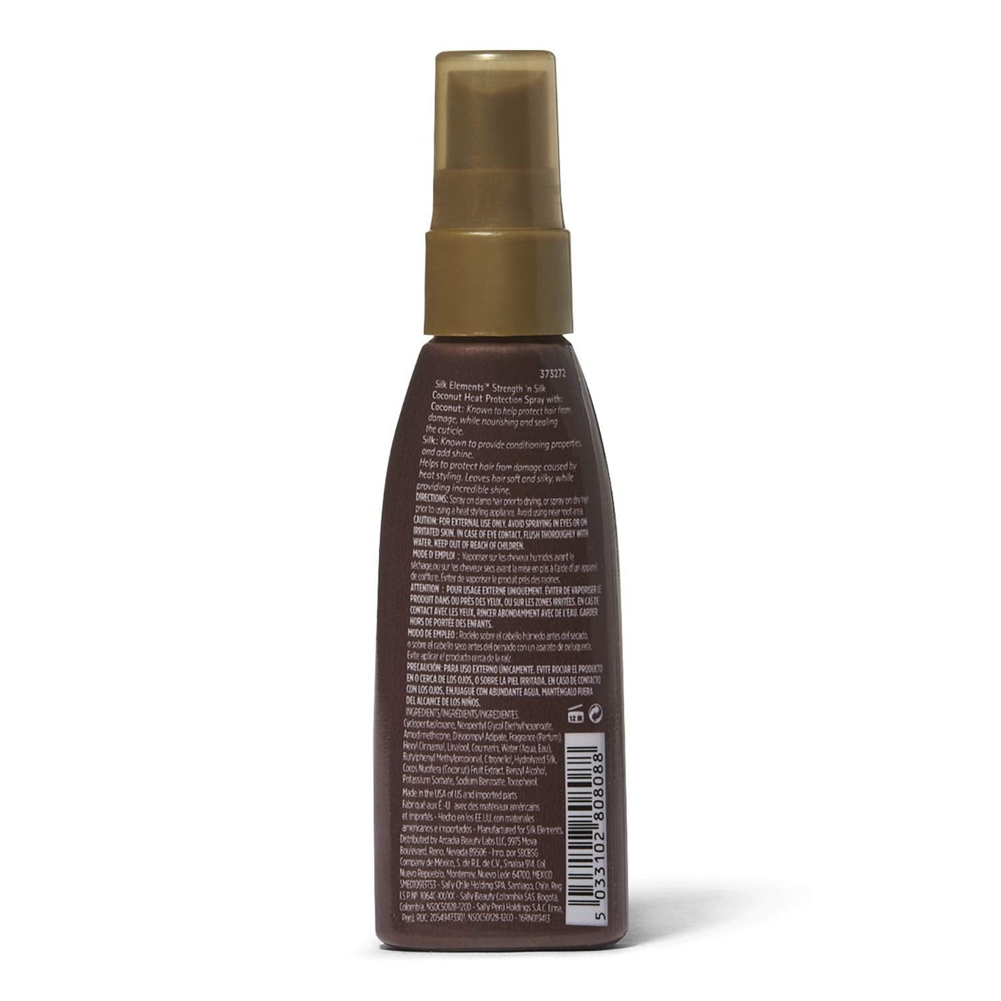 Silk Elements Coconut Heat Protection Spray 2.0 Ounce, Travel Size