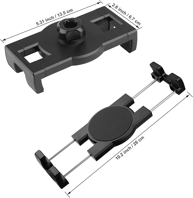 Mippko Clip Clamp Tablet Holder for Desk/Table/Glass Door/Desktop Baffle/Easel,Compatible with 7~12.9 inch iPad/Nexus/LG G Pads/Fire HD,360°Adjustment Aluminium Alloy Arm Metal Mount