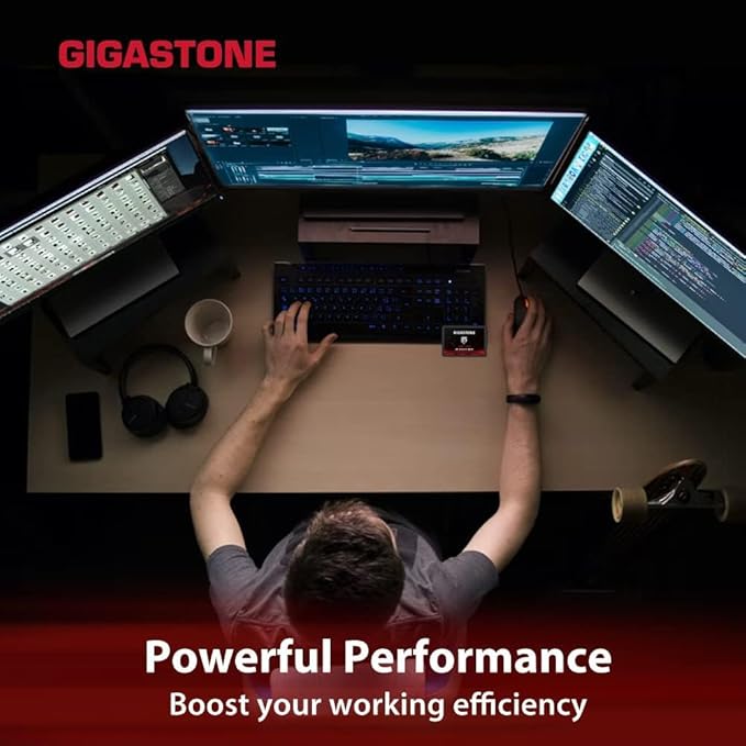 Gigastone Game Turbo SSD 128GB (20-Pack) Up to 500MB/s with SLC Caching Gaming/PC/Desktop/Laptop Upgrade SSD 5-Year Warranty 2.5" SATA Internal Disk Solid State Drives 2.5 inches SATA 3.0 Disk