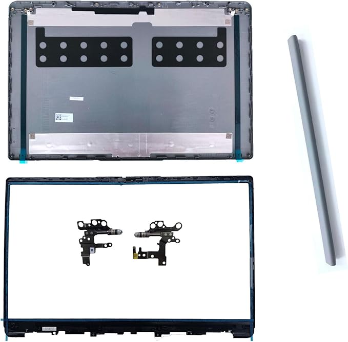 Wzqrps Replacement Laptop LCD Cover Back Rear Top Lid Front Bezel Hinges with Hinge Cover for Lenovo IdeaPad 1 15ADA7 1 15AMN7 82R1 5CB1F36621 AP3L6000100 5CB1M48453 82RF1006VUS Silver