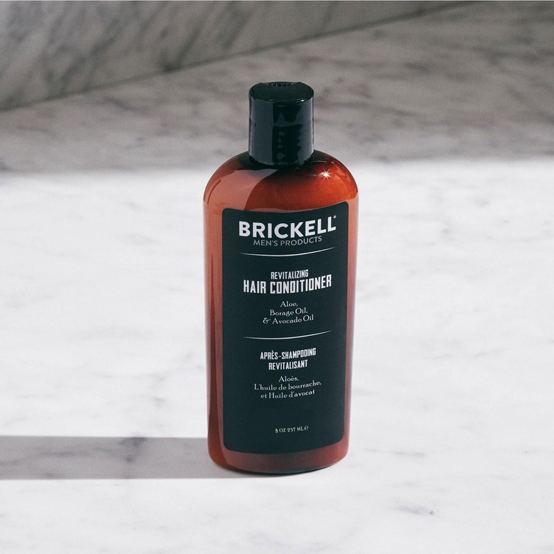 Revitalize Your Hair with Brickell Men's Nourishing Conditioner - Aloe & Avocado Oil, 8 oz | Restores Shine & Moisture