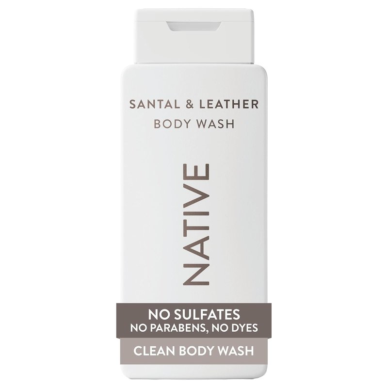 Body Wash for Men & Women - Naturally Derived, Sulfate & Paraben Free | Santal & Leather, 18 oz