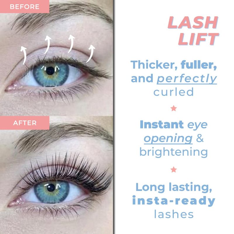 Lash Lift Kit for Eyelash Perm | Professional Instant Perming, Lifting & Curling for Eyelashes | Semi-Permanent Salon & DIY Home Use | Upgraded Glue | Includes Eye Shields, Pads, and Accessories