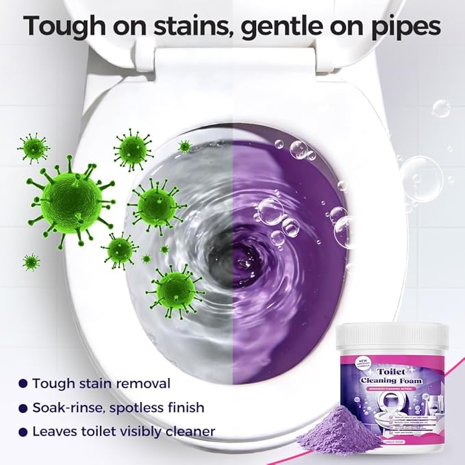 2026 New Toilet Bowl Cleaner, Toilet Cleaning Foam, Power Foaming Toilets Clean, Clean Foam Cleaner, Touch Free Foaming Powder â Bathroom Cleaning Powder (1PCS)