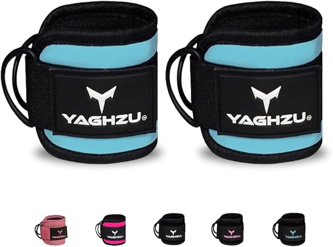 YAGHZU Ankle Straps for Cable Machines Women, Glute Kickback Cable Machine Attachments, Gym Ankle Cuffs, Wrist Cuffs for Workout, Leg Training Accessory, Fitness Gear for Home or Gym