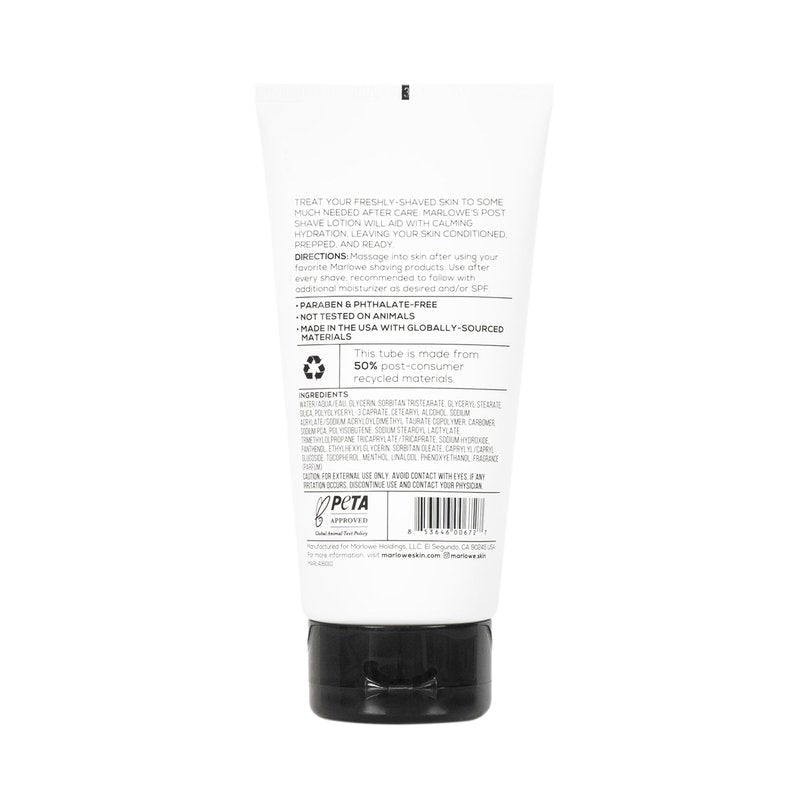 MARLOWE. Shave Cream No. 141 & Post Shave Lotion No. 144 – 6oz Each – Conditioning Shave Cream & Aftershave Lotion for Smooth, Soothing, Close Shave – Men's Shaving Kit Essentials, 2-Pack
